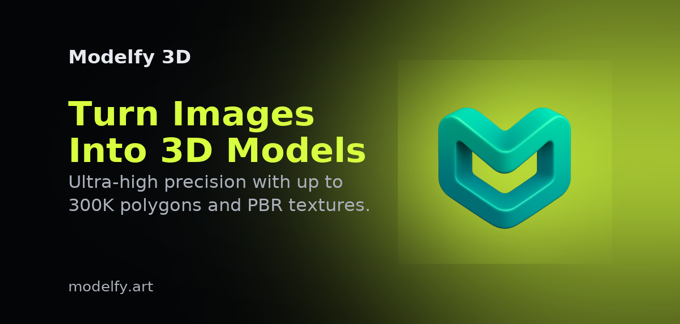 Introducing Modelfy 3D: The AI Image to 3D Model Generator for Creators and Product Teams